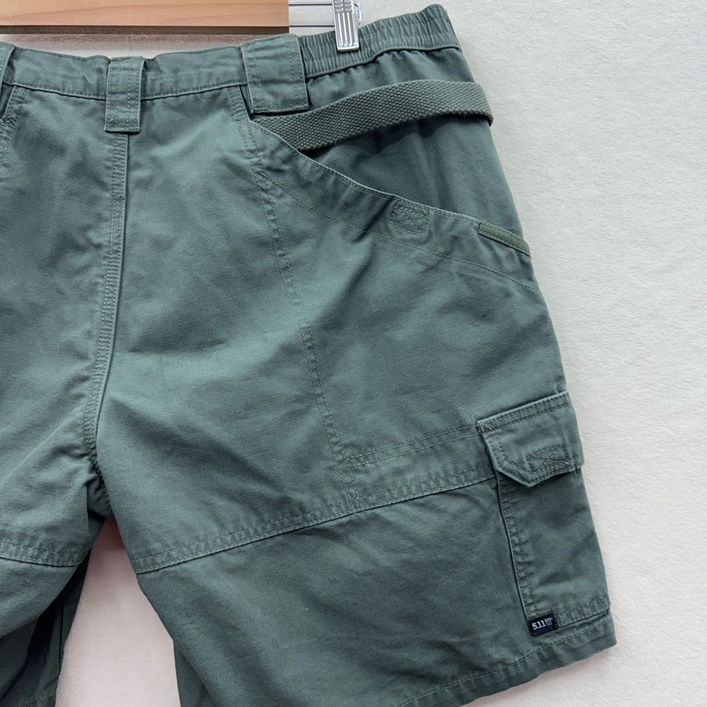5.11 Tactical Women's 20 Green Tactical Shorts - Picture 6 of 10
